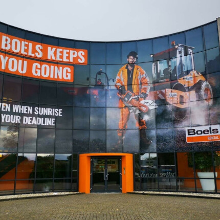 Gevelreclame boels website MH Roadstyling