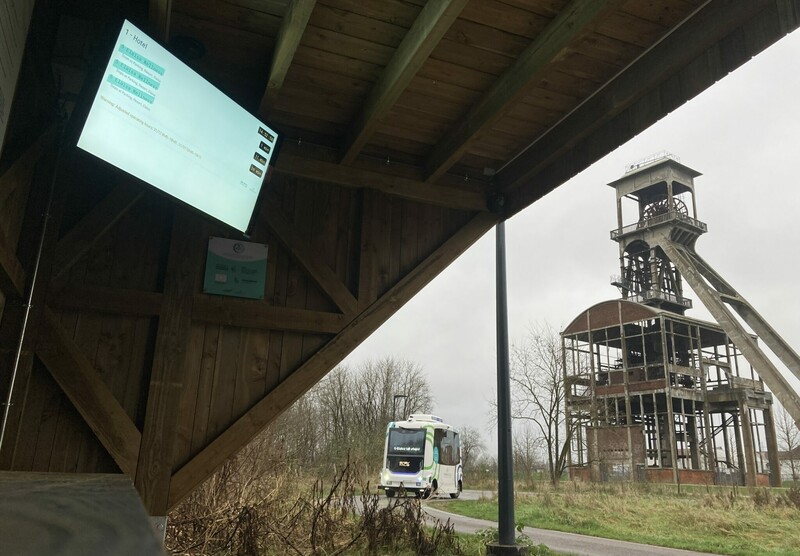 Digitale displays bij Terhills in Maasmechelen