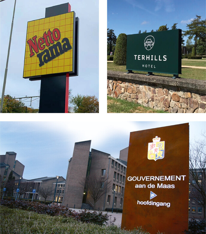 Reclameborden buiten